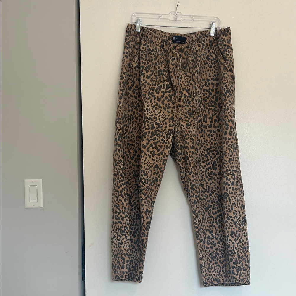GAP Leopard Print Women's Chinos - Brown